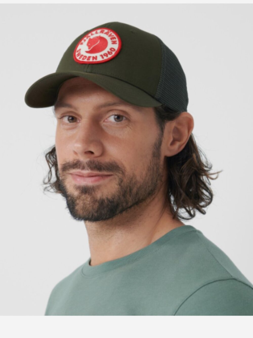 Fjallraven 1960 Logo Langtradarkeps Trucker Hat L/XL - Picture 8 of 8